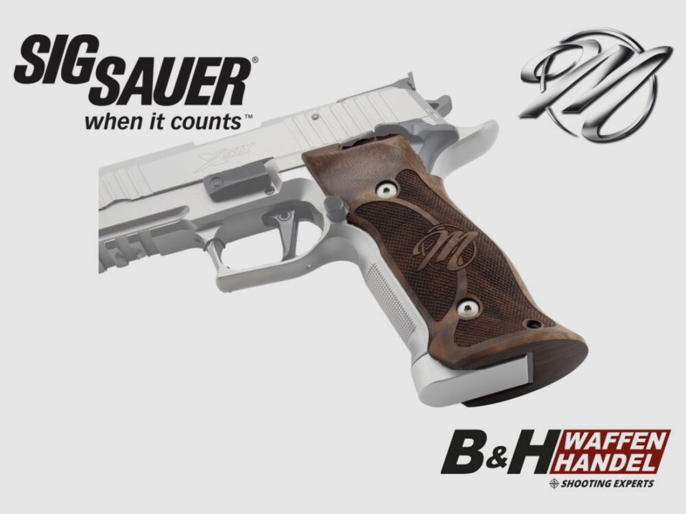 Sig Sauer Mastershop P226 X-Series PPC Griffschalen Nussbaum verlängert X-Six / X-Five / X-Short