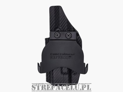 Rechte Außenholster für Sig Sauer P365 XL OR, RH OWB Kydex, Farbe: Carbon