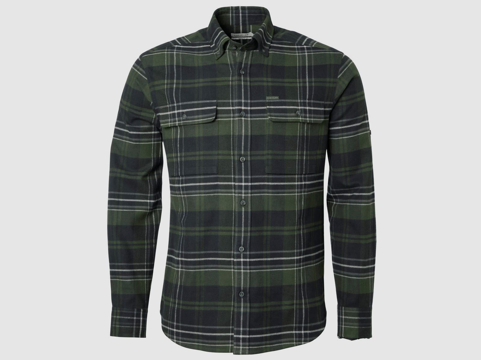 Chevalier Hemd Heron Flannel October Green