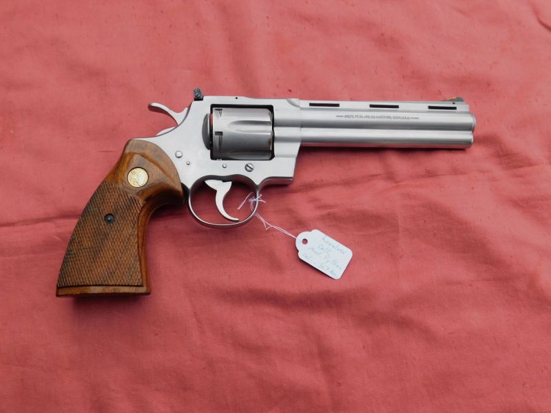 Colt Python stainless mit 6 " Lauf Kal. 357 Mag. top Zustand!