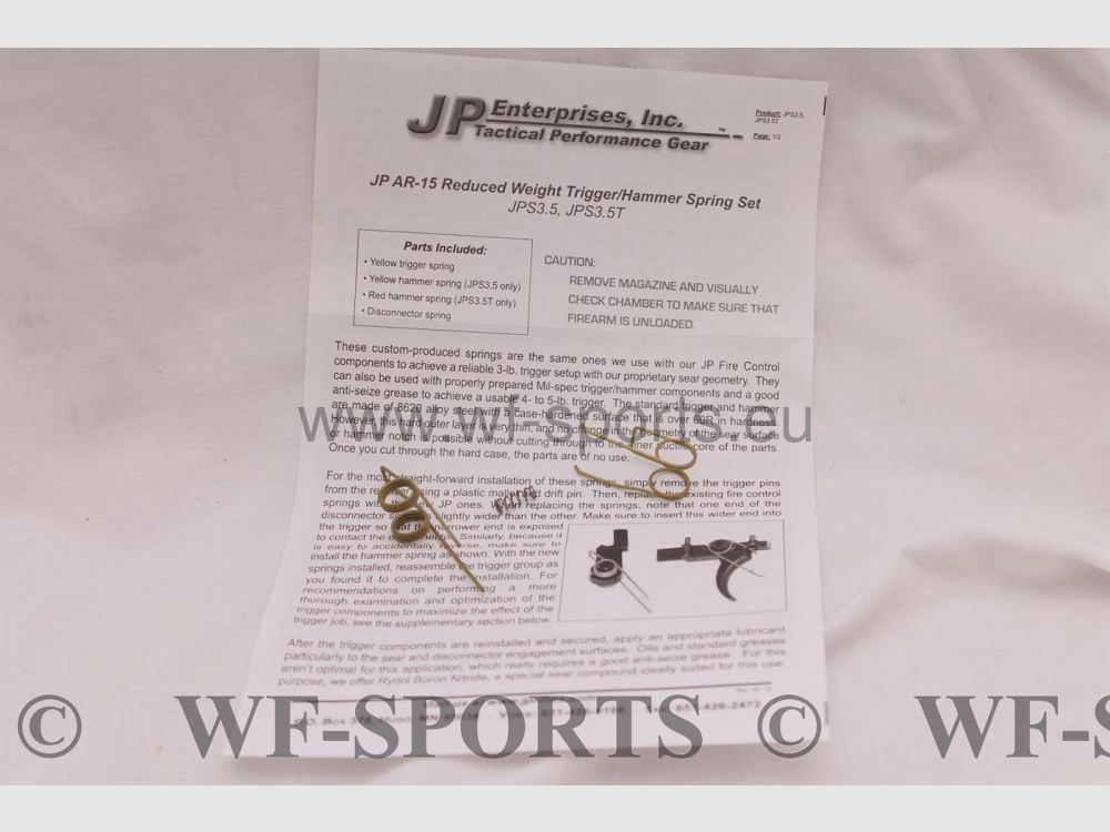 WF-SPORTS JP ENTERPRISES ,Trigger KIT ,AR15,OA15,X400 usw NEU // WF-SPORTS //