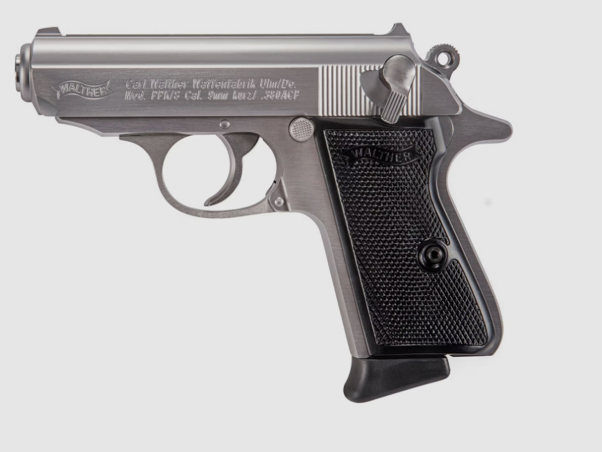 Walther – pistool / PPK/S roestvrij staal / kal. 9mm Kurz / 3,3 loop / 7 schoten, afbeelding 1 van 4