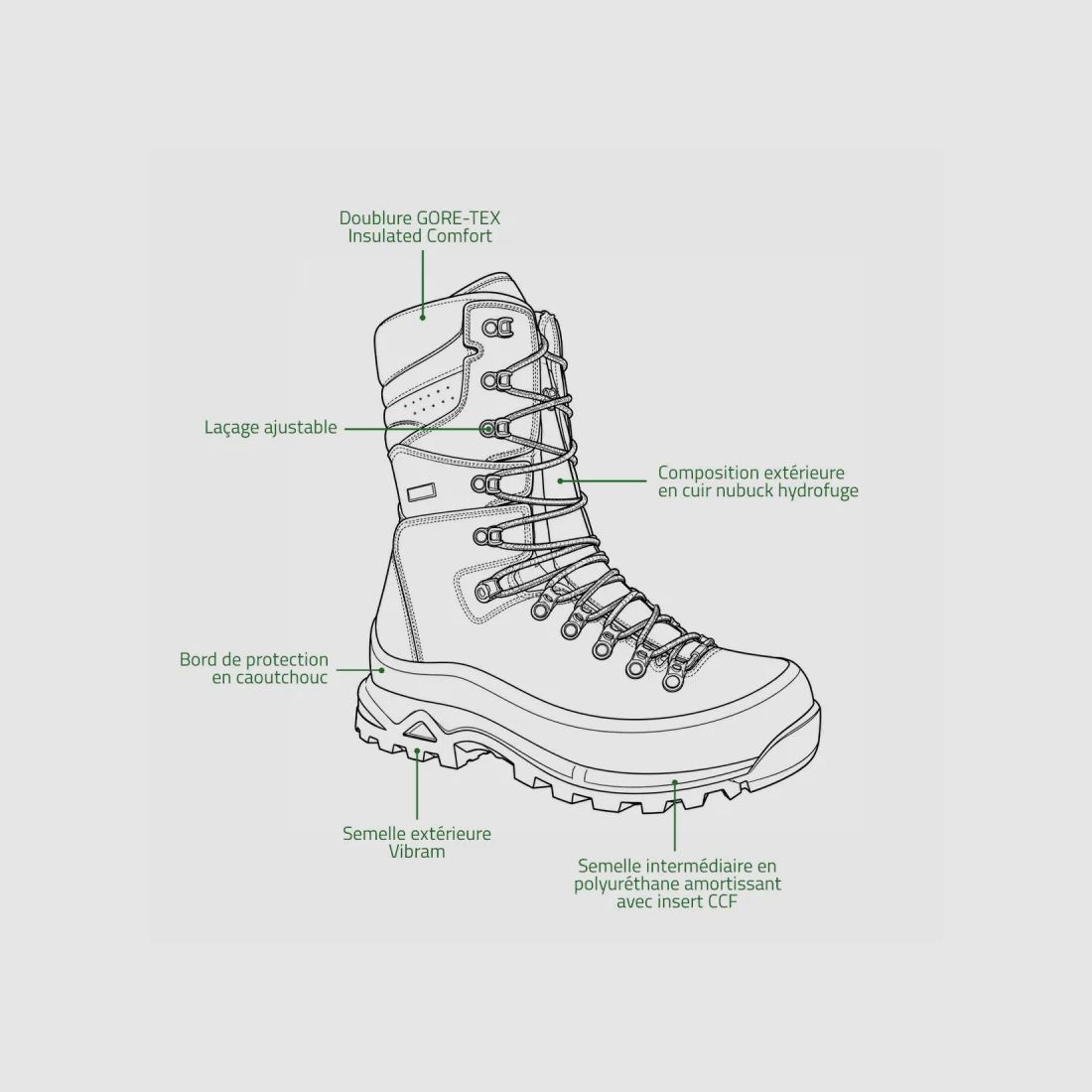 Jachtlaarzen CRISPI Hunter GTX bruin, afbeelding 12 van 14