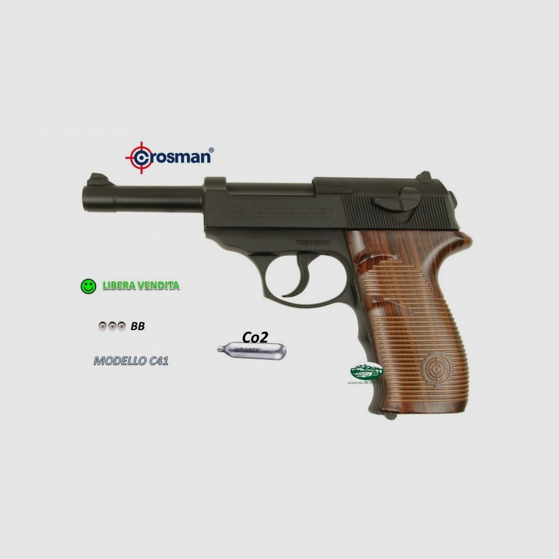 CROSMAN Pistole mod. C41 CO2 Kal. 4,5 mm