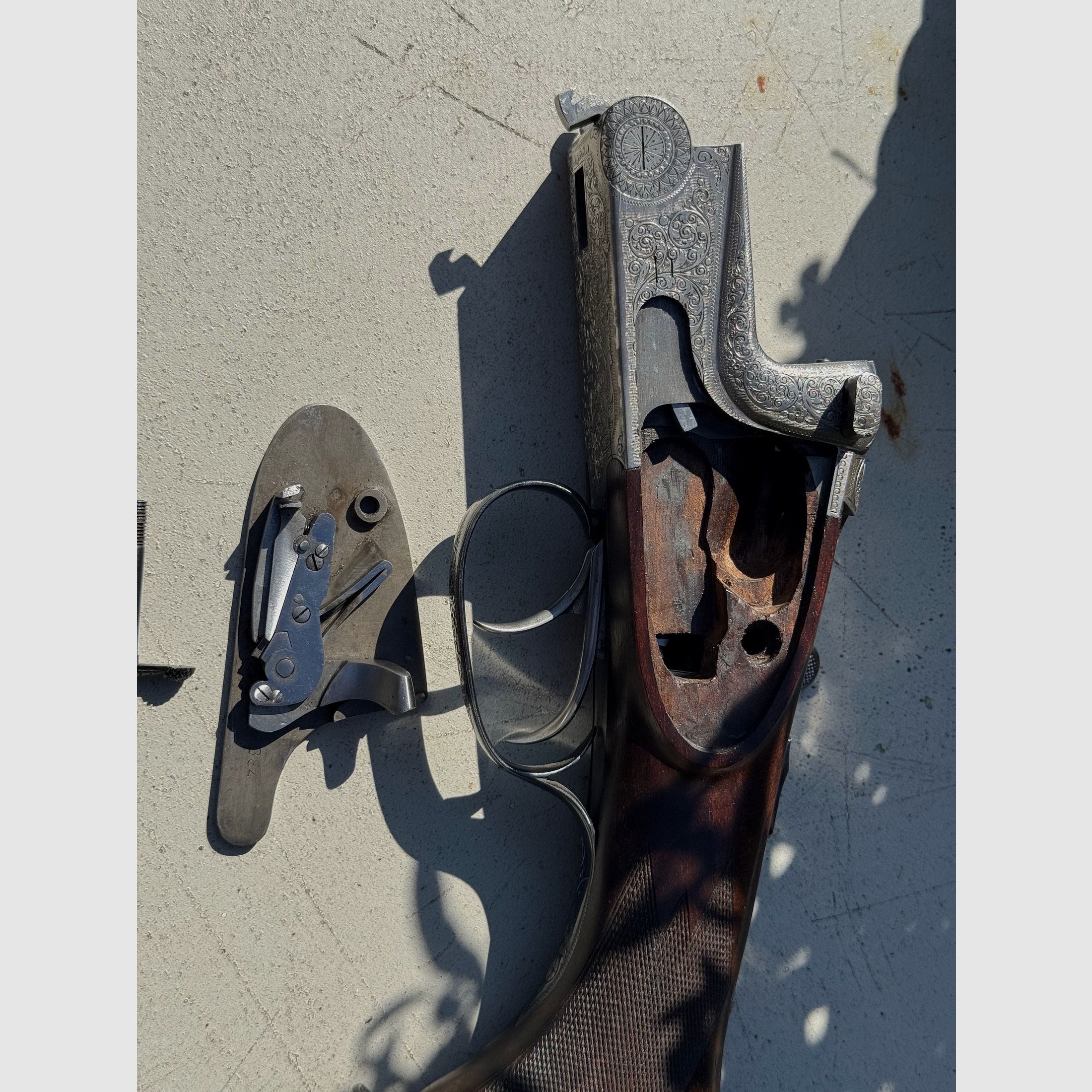 Merkel masterpiece side lock double shotgun, double rifle and double rifle 203E caliber 12/70 .30R Blaser & 9.3x74R