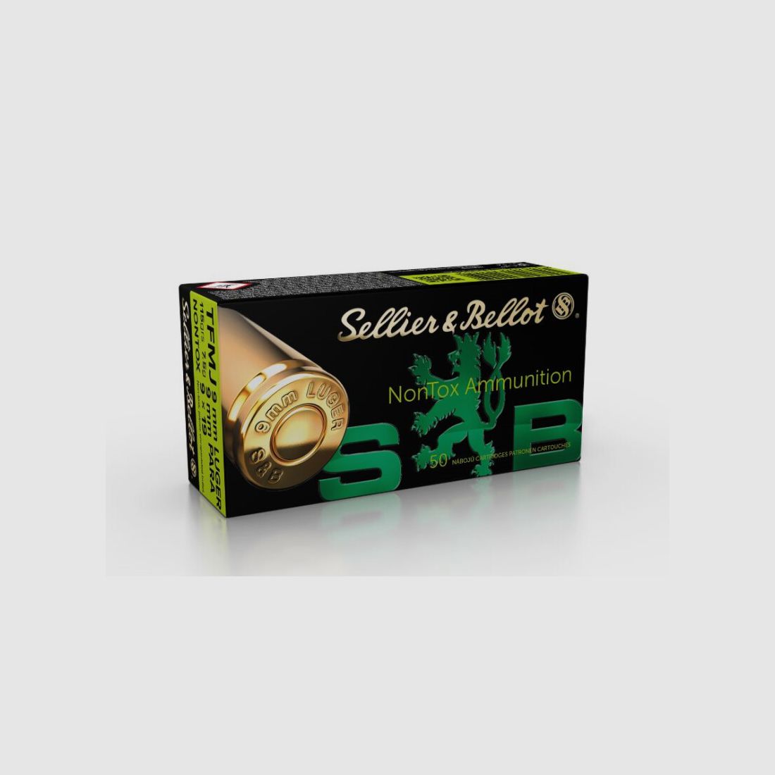 S&B 9mm Nontox TFMJ 115Grs., zdjęcie 1 z 2