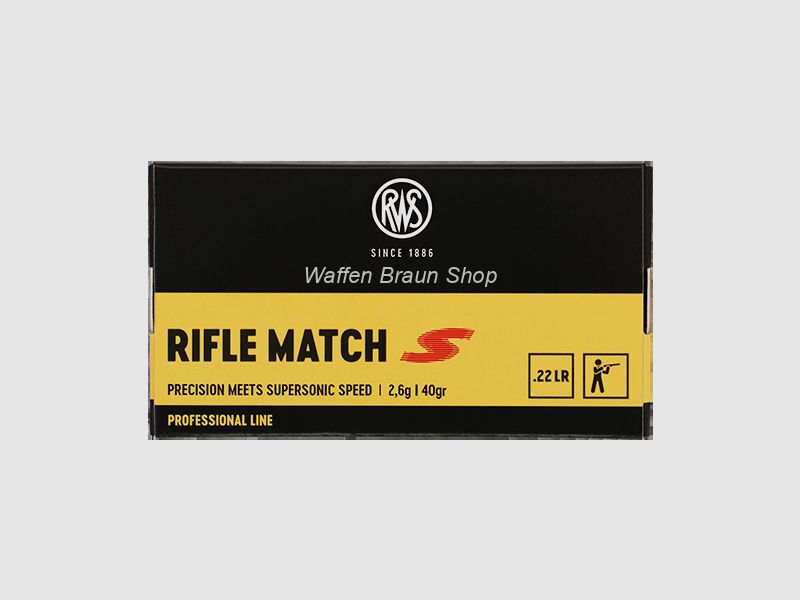 RWS .22 l.r. RIFLE MATCH S* 50 Stück
