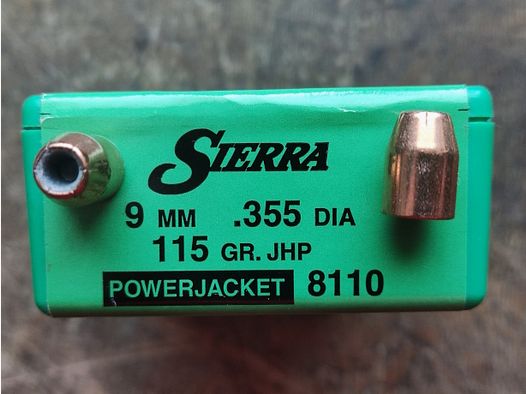 Sierra 9mm .355 JHP 115gr 100St.