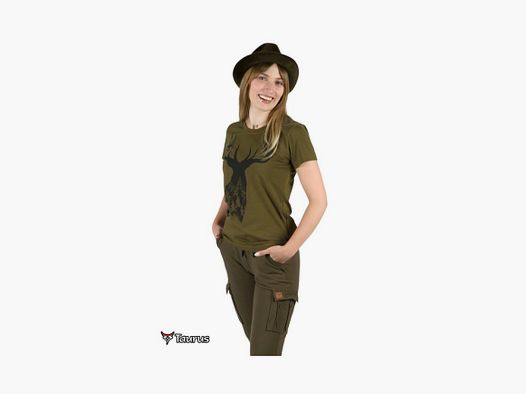 KOSZULKA DAMSKA T-SHIRT DAMSKA TAURUS JELEŃ TA-226