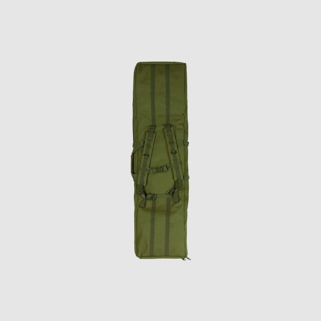 Rifle bag for 2 long guns up to 140cm, olive, with divider and backpack straps