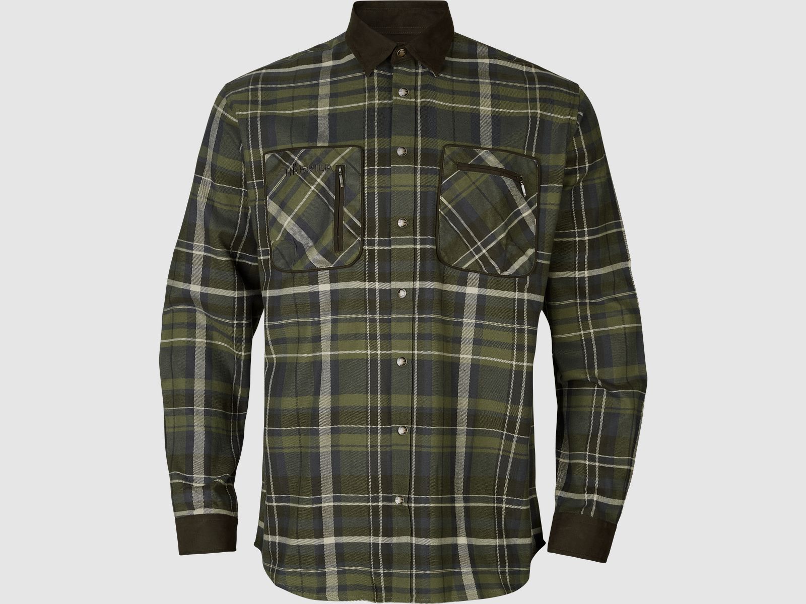 Härkila Hemd Pajala in Olive Check