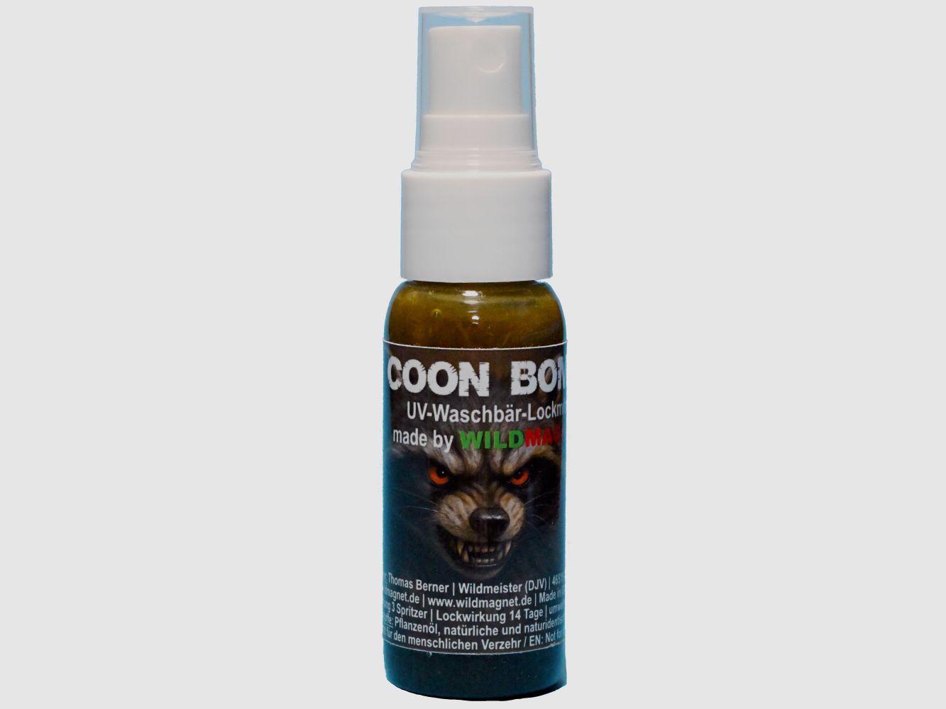 Wasberenlokmiddel COON BOMB UV-fluorescerend – 30 ml, afbeelding 1 van 2