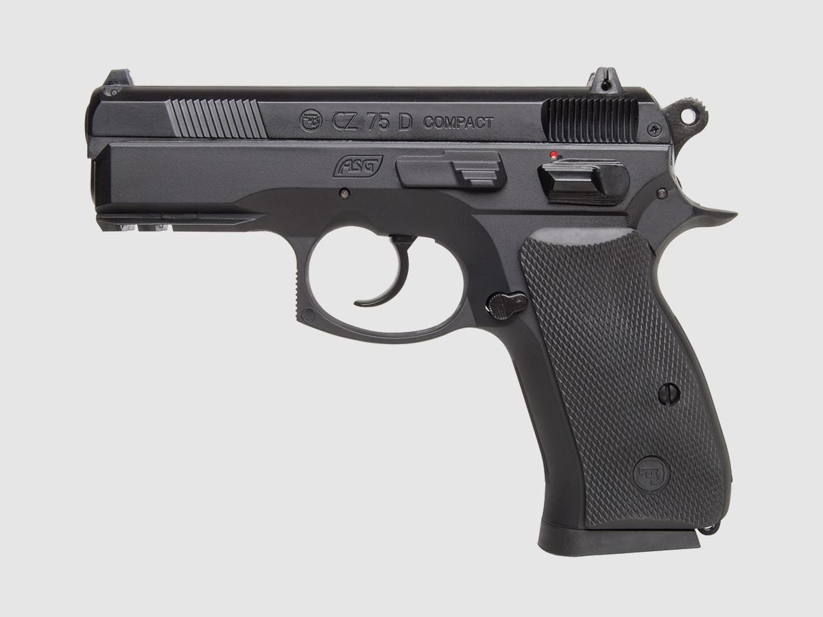 CZ 75D Compact Schwarz 4,5mm BB - Druckluft Co2 Non BlowBack