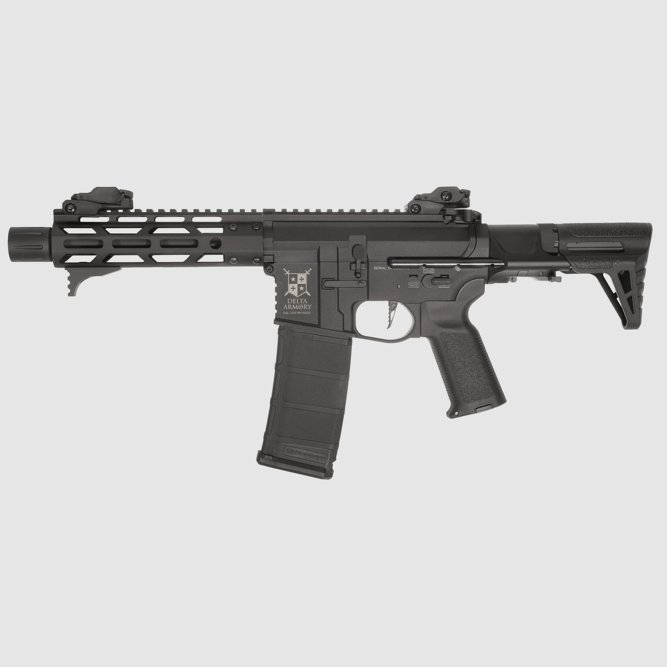 AR15 TALOS 3 PDW BRAVO EAGLE ETU Schwarz S-AEG Softair Gewehr Frei ab 18 Jahren | Delta Armory