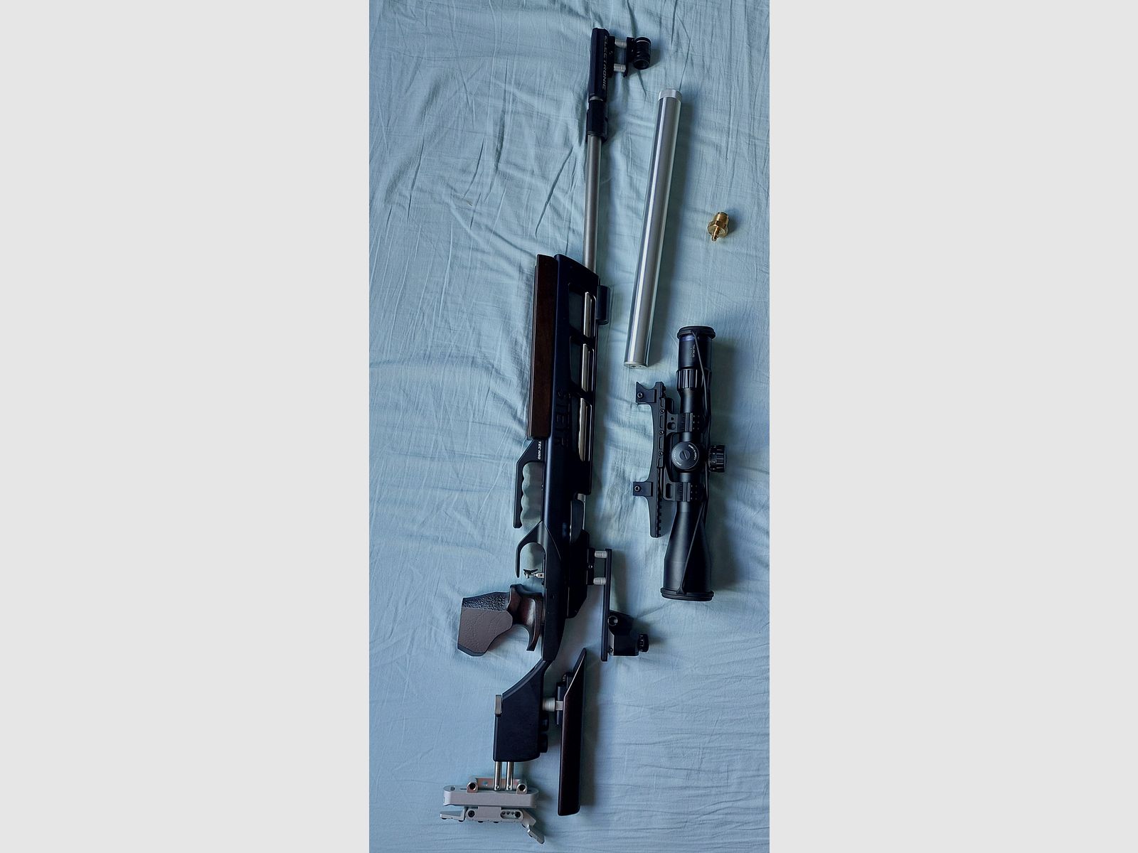 Steyr Match Luftgewehr Challenge E rechts Schütze Griff Gr. M, ZF Vector Optik Taurus Gen2, VB 3000€