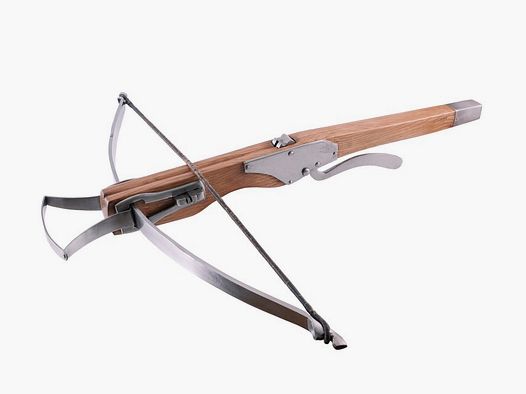 Historical crossbow made of wood and steel