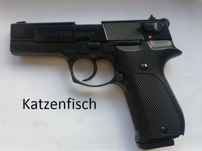 Walther P88, original verpackt, ungeschossen, nagelneu. Beschuss von 2006, mit alter Quittung