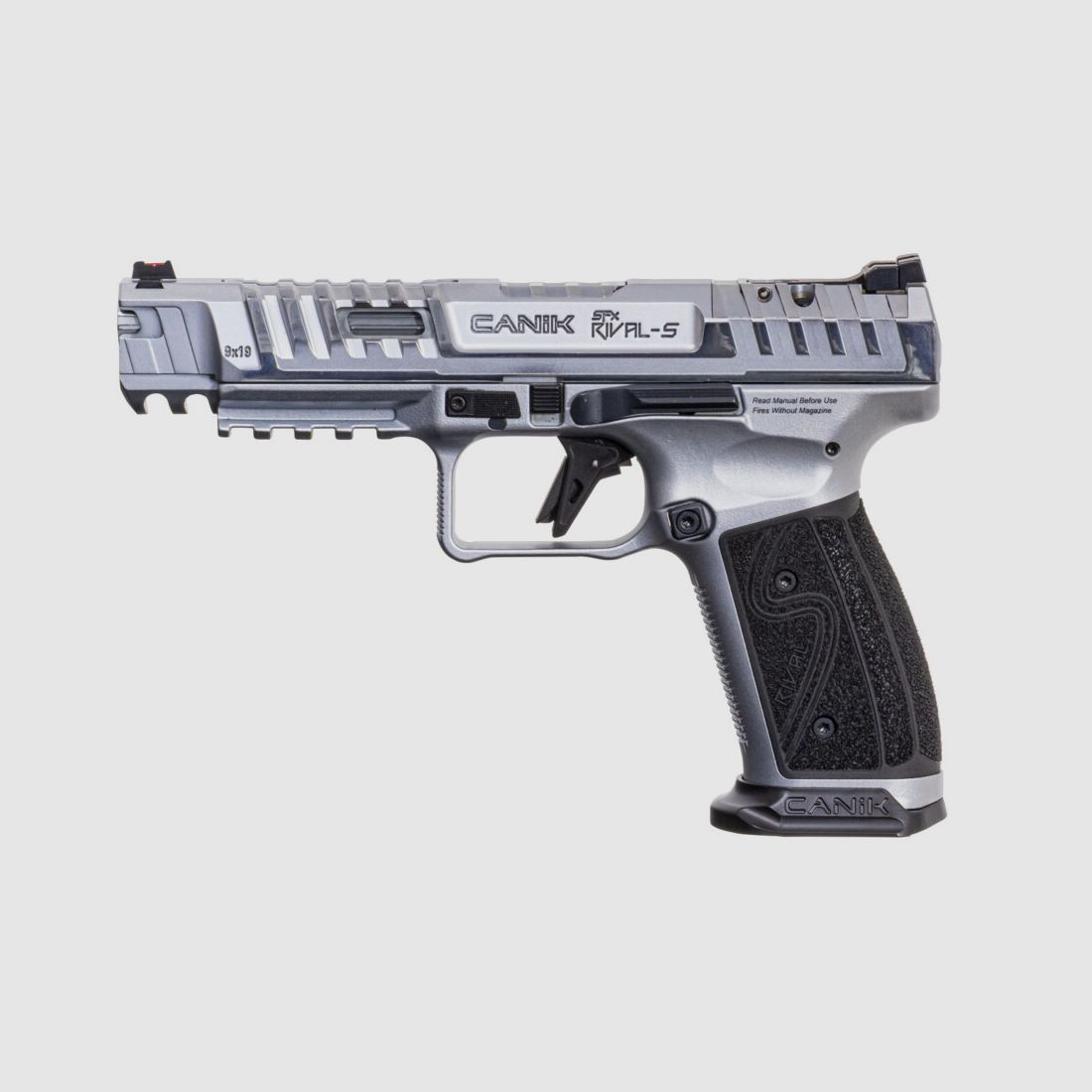 PISTOLET SFX RIVAL-S CHROME 9X19 + POINT ROUGE MECANIK M02, image 1 sur 4