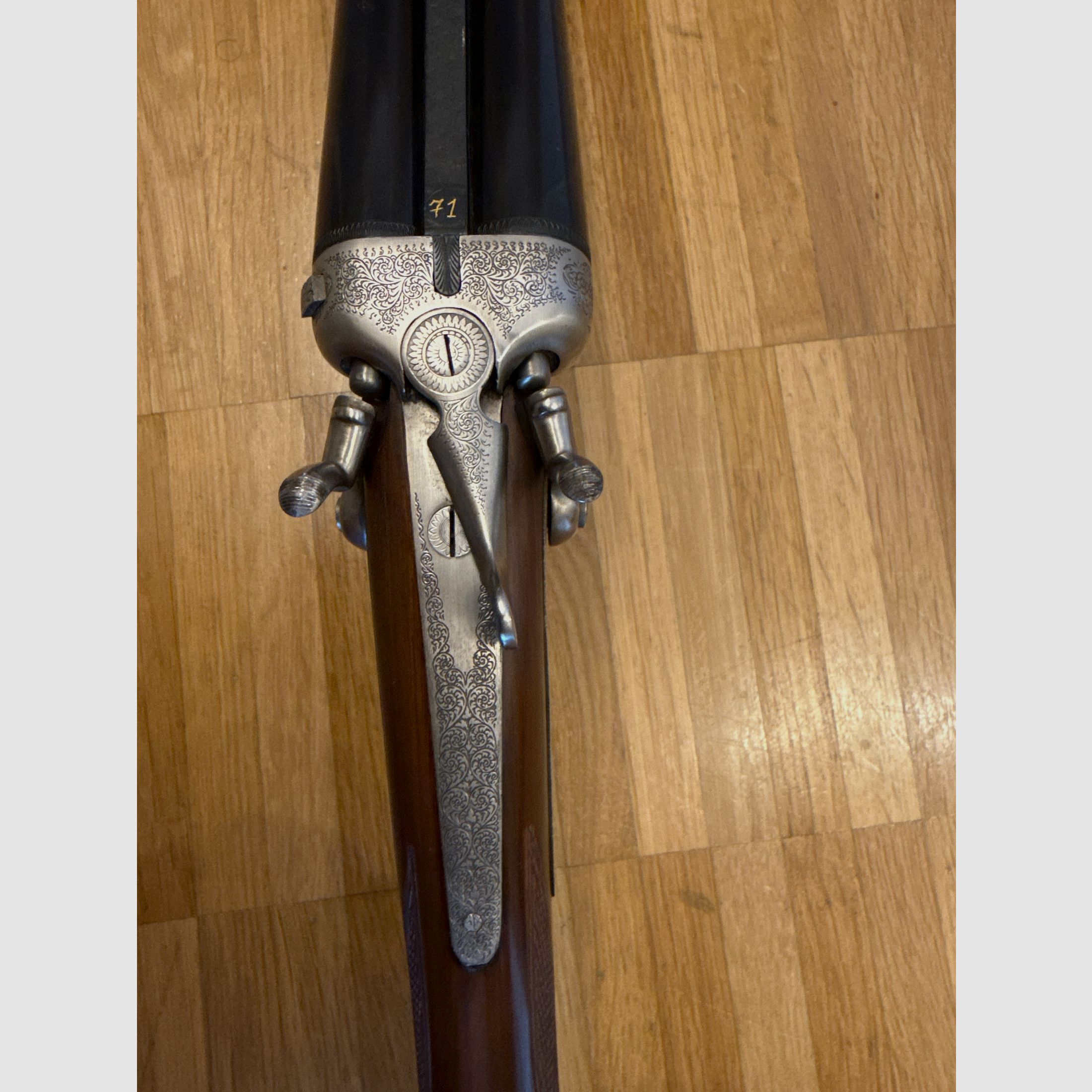 Italian hammer shotgun Antonio Zoli Cal 12/70