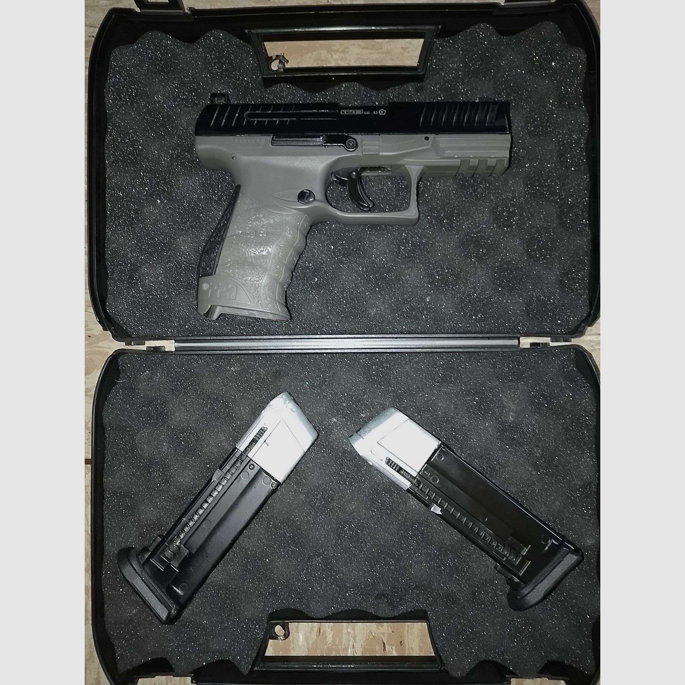 RAM Walther PPQ  .43 m2 Tungsten Gray 2 Magazine Laser CO2 Rubberballs Fastballs Paintballs usw