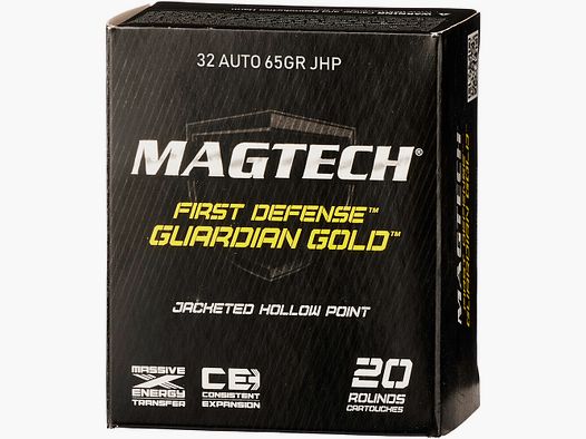 Magtech 7.65 Browning Guardian Gold JHP 4.2g/65grs.
