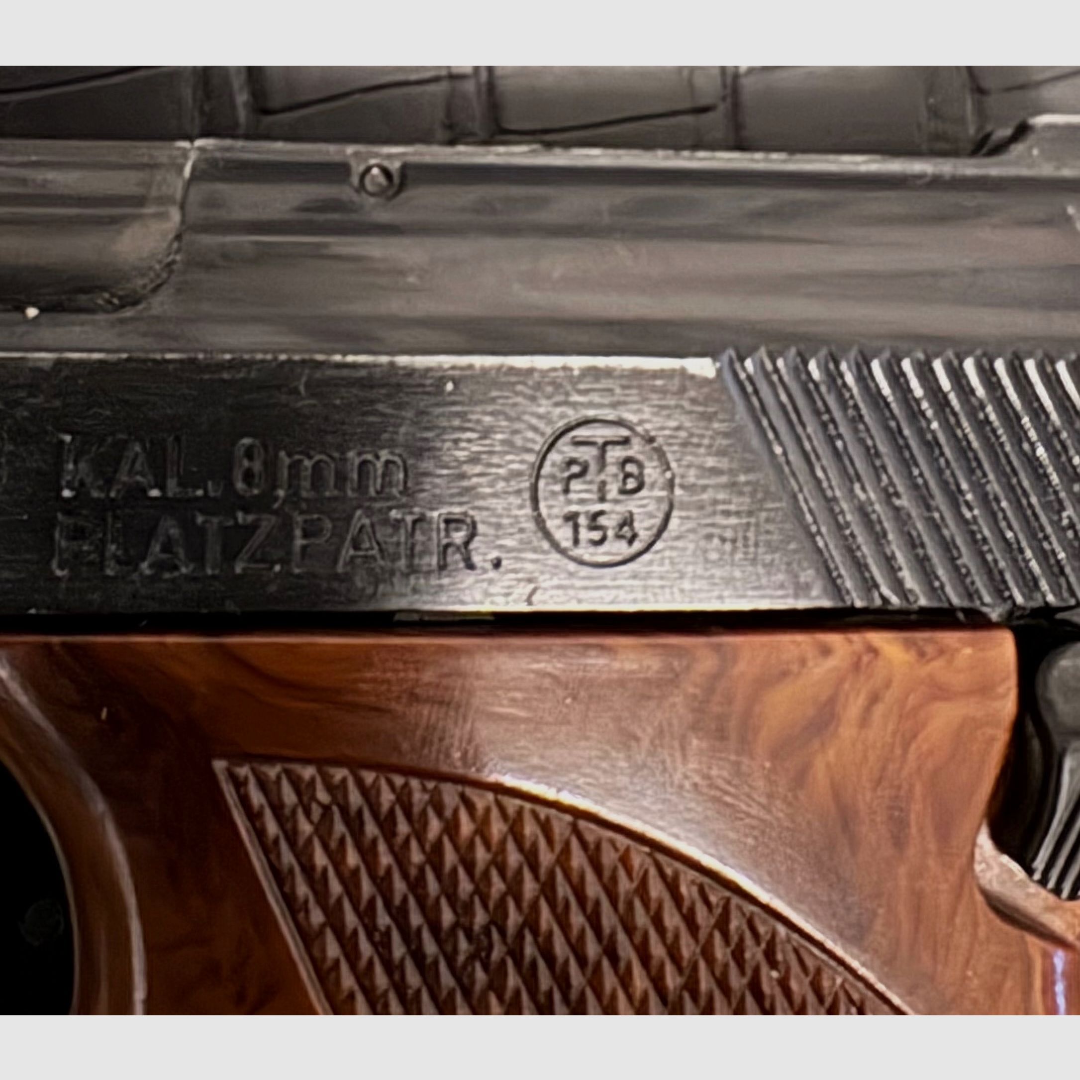 ¡Rara Röhm RG 8 en calibre 8 mm Knall/ PTB 154 con caja original!