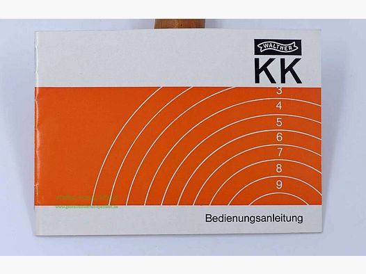Walther - Ulm Operating Instructions, Original Mod. KK