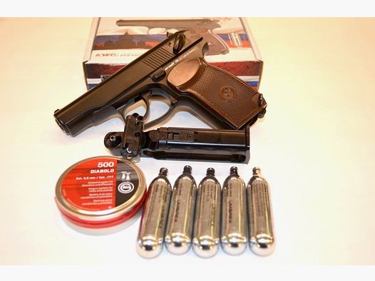 MAKAROV - CO² Pistole mit Diabolos - Vollmetall mit Starterpaket