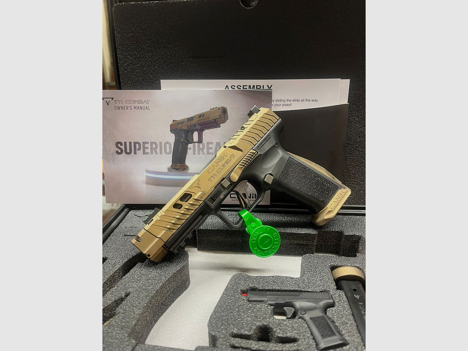 CANIK PISTOLE TTI COMBAT 4,6″ CAL 9×19 9 LUGER 18C