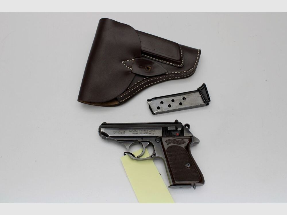 Pistolet Walther PPK avec holster et 2 chargeurs 7,65 mm Browning