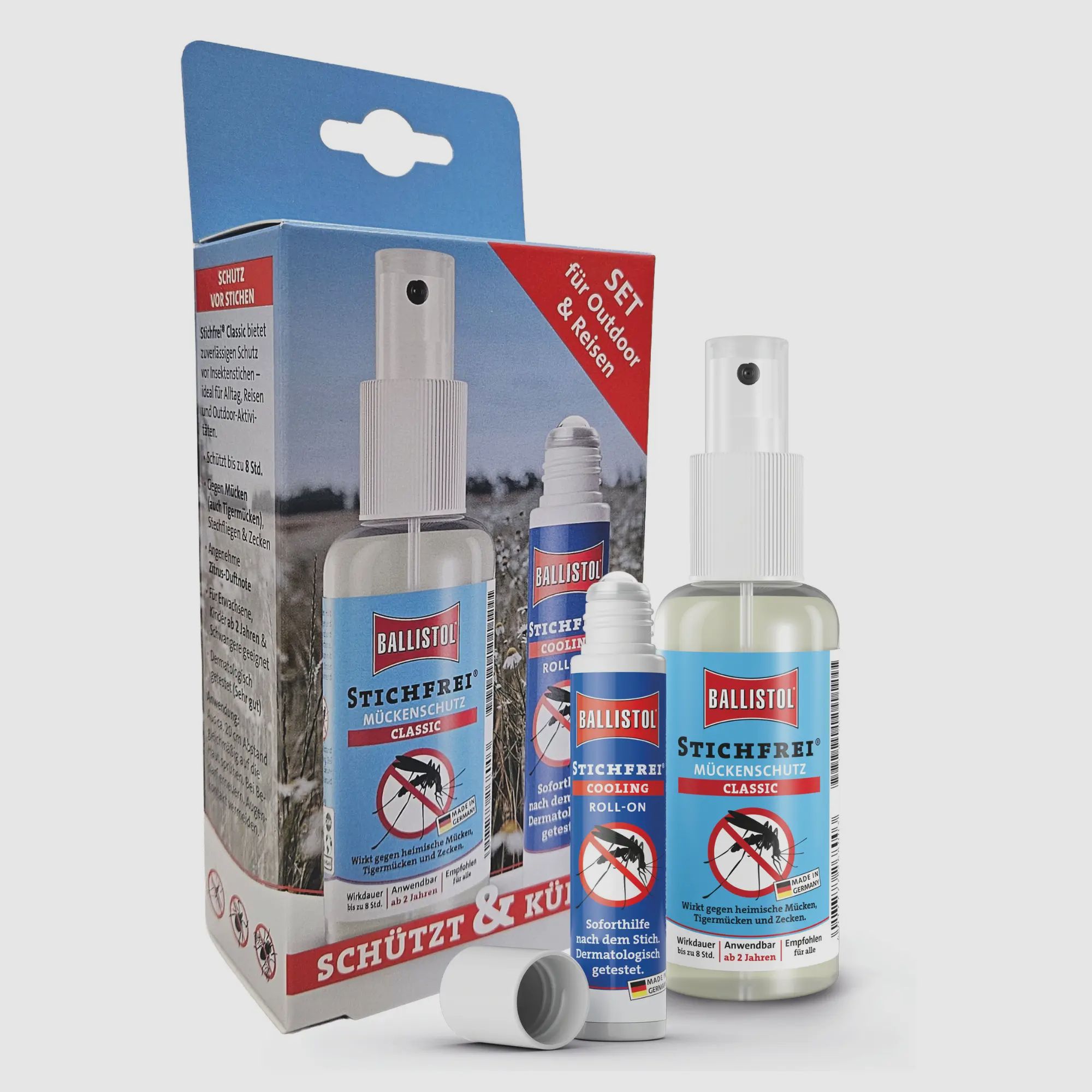 Ballistol Stichfrei Set – Mückenschutz & Soforthilfe