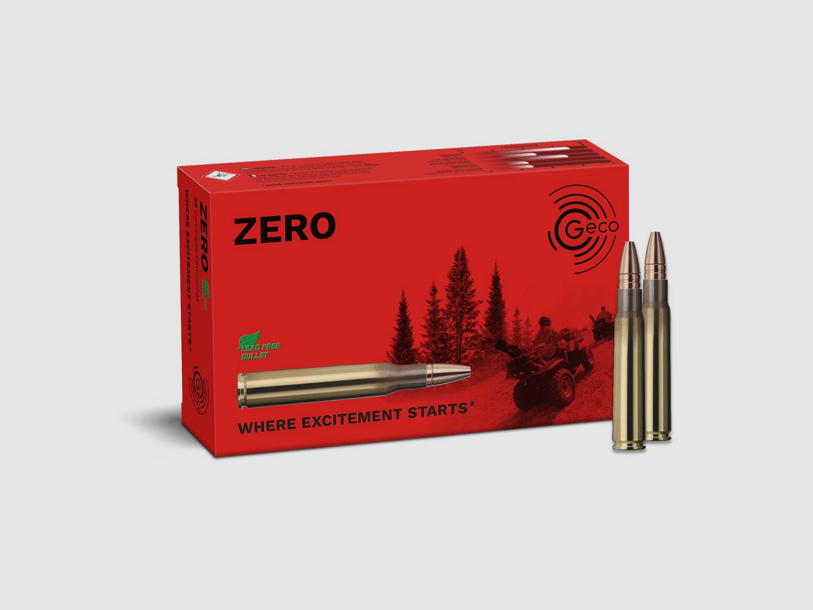 GECO 8x57IS ZERO 9,0g Bleifreie Büchsenpatronen