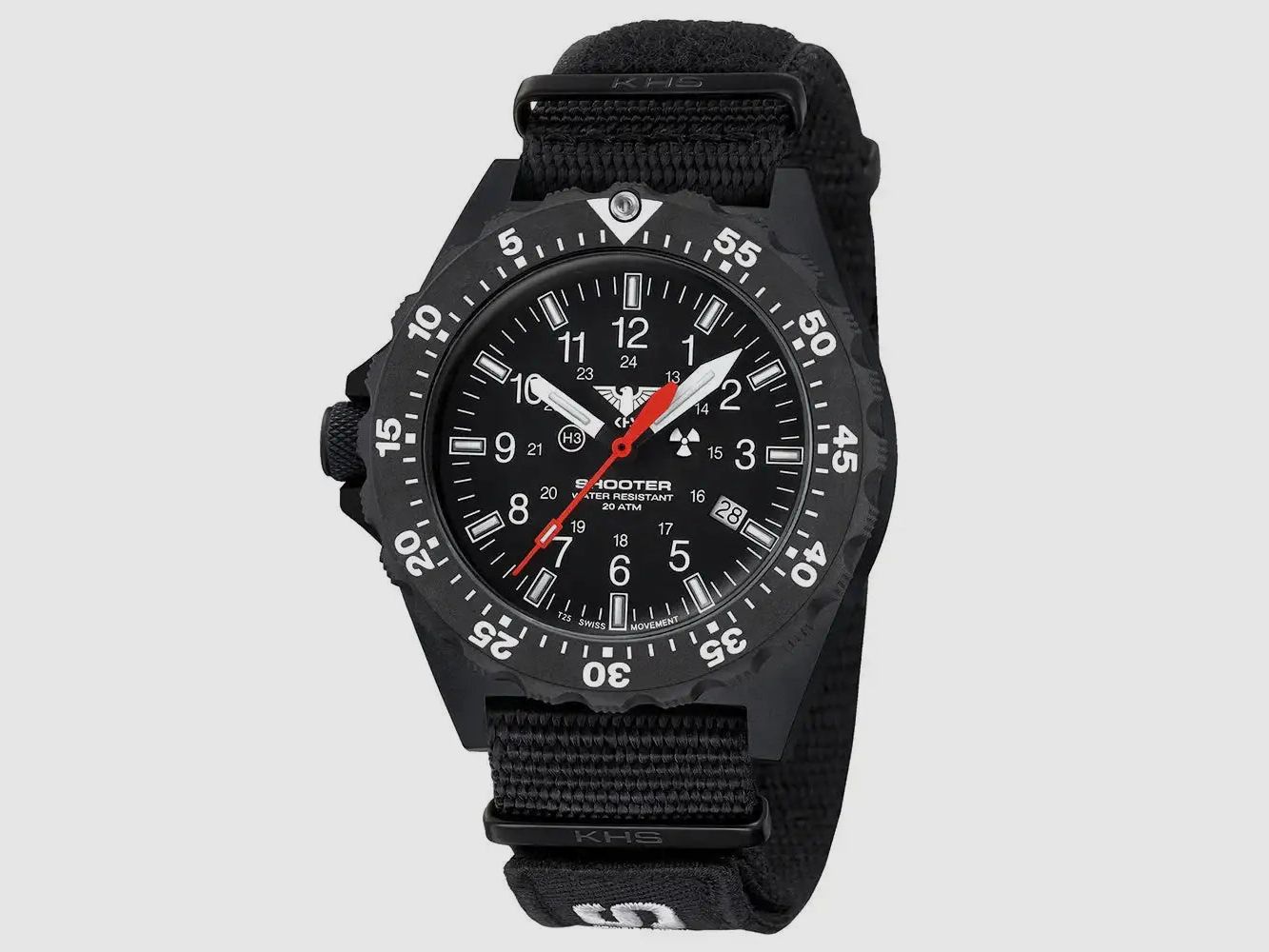 KHS KHS Montre Shooter MKII Field NATO Band XTAC - Noir