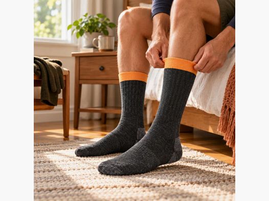 Chaussettes Meindl Alpaca MT Work - Anthracite/Orange