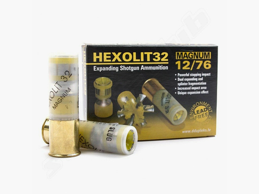 DDupleks shotgun, hunting cartridges DDupleks Hexolit 32 12/76