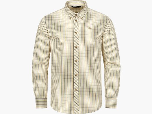 Herren Hemd Tristan 22|beige/gelb|S Beige/Gelb Kariert S