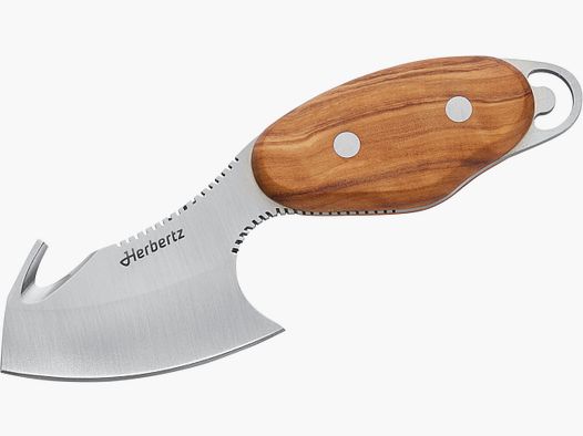 Cuchillo de desollado Herbertz con mango de madera de olivo