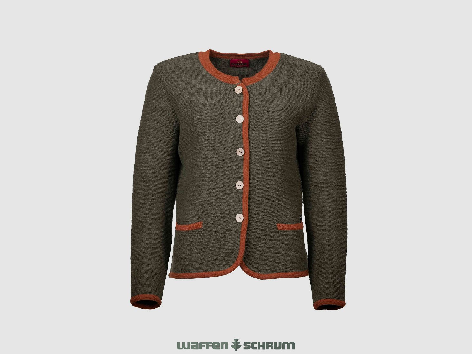 Foresta cardigan Anny olive/terra