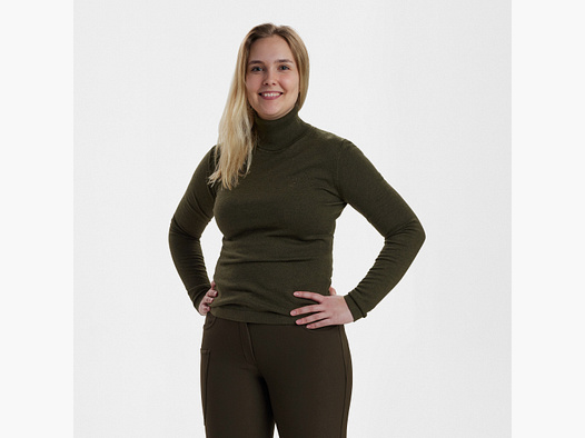 Lady Darlington Rollkragen - Green Melange – Kleidergröße Damen: 40