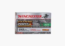 Winchester .243Win Xtreme Point Copper in 5.51g/80grs lead-free rifle cartridges