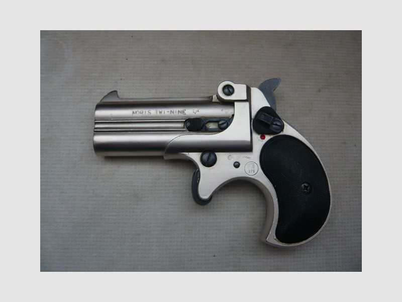 Derringer NORIS Twinny verchroomd met geschroefd loop PTB276