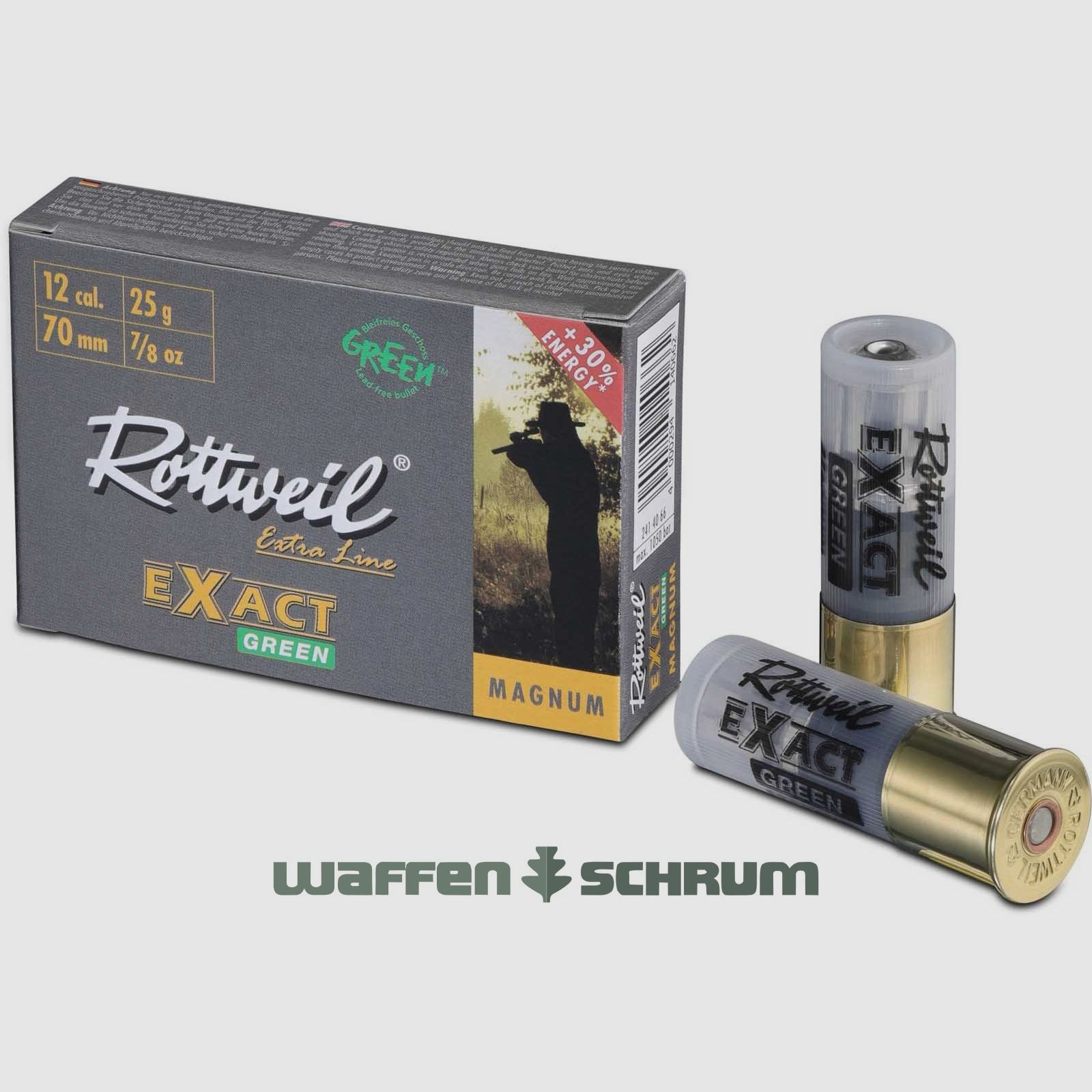 Rottweil 12/70 EXACT GREEN Semi Magnum 25g Bleifrei