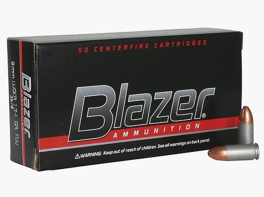 CCI Blazer Aluminum 9mm Luger 124GR FMJ 50 cartridges