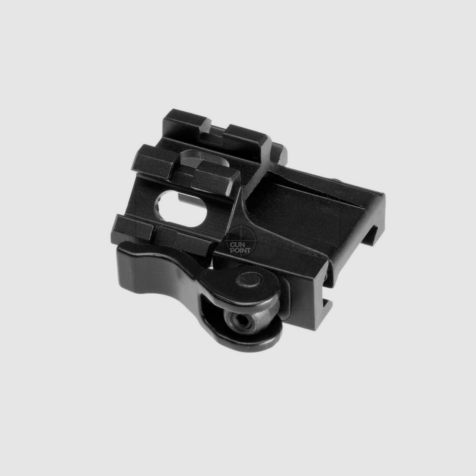Leapers QD Angle Mount Quad Rail 1-Slot-Schwarz
