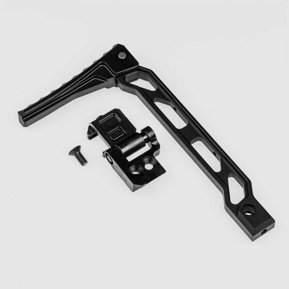 Shoulder support Huben GK1 | ALU black anodized | foldable | for additional Picatinny rails, image 3 of 3