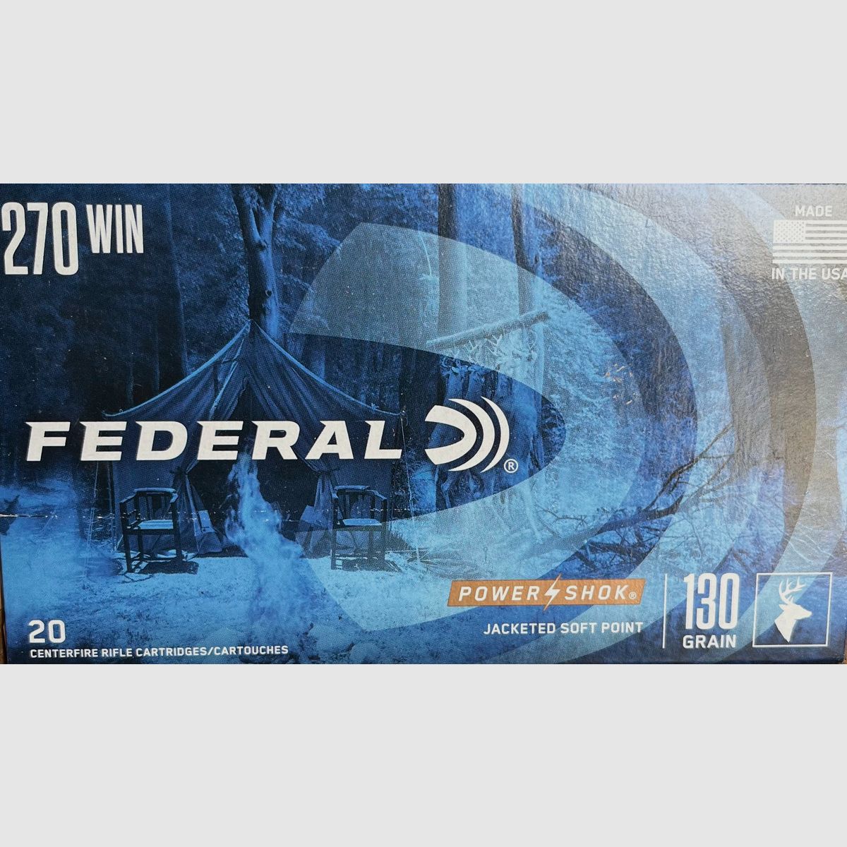 Federal .270Win PowerShok JSP 130grs - 20 Schuss