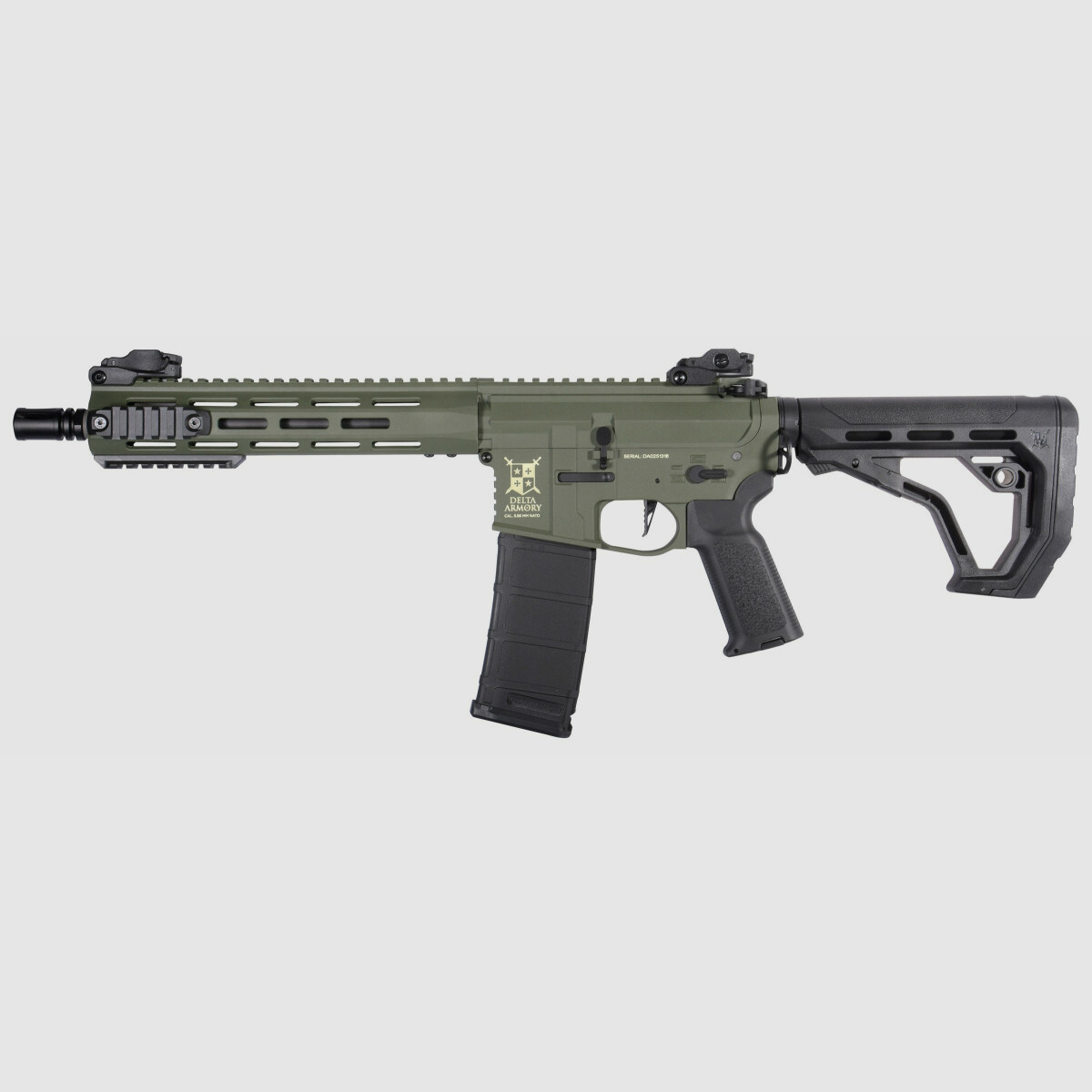M4 AR15 M-LOK 10 Zoll CHARLIE EAGLE ETU Oliv S-AEG Airsoft Gewehr Frei ab 18 Jahren | Delta Armory