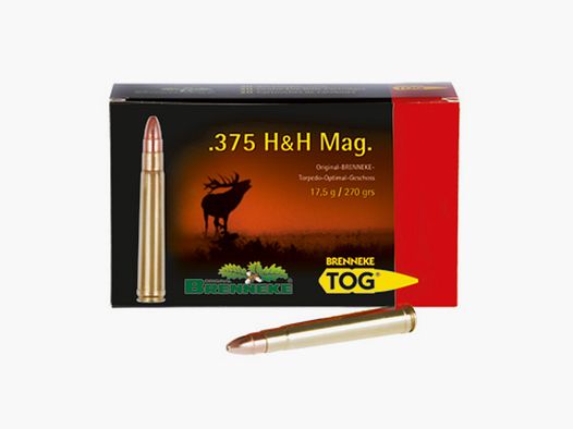 Brenneke .375 H&H Mag. 270GR TOG 20 cartucce