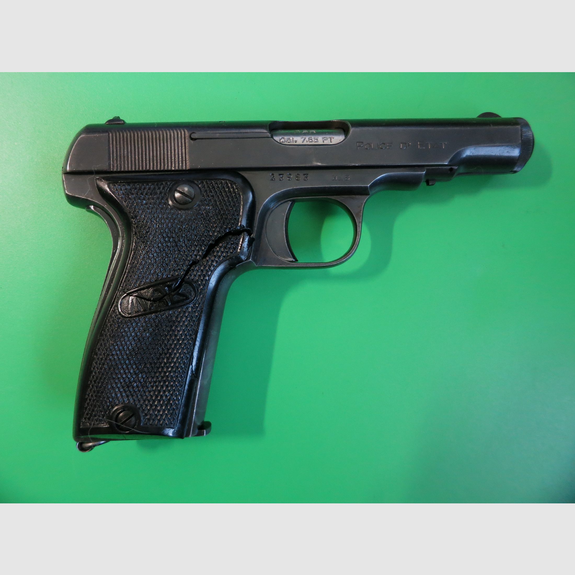 MAB (Manufactura de Armas de Bayona) Brevet Modelo "D" Policía del Estado, Tipo 2, 7,65 mm - Arma de colección #3