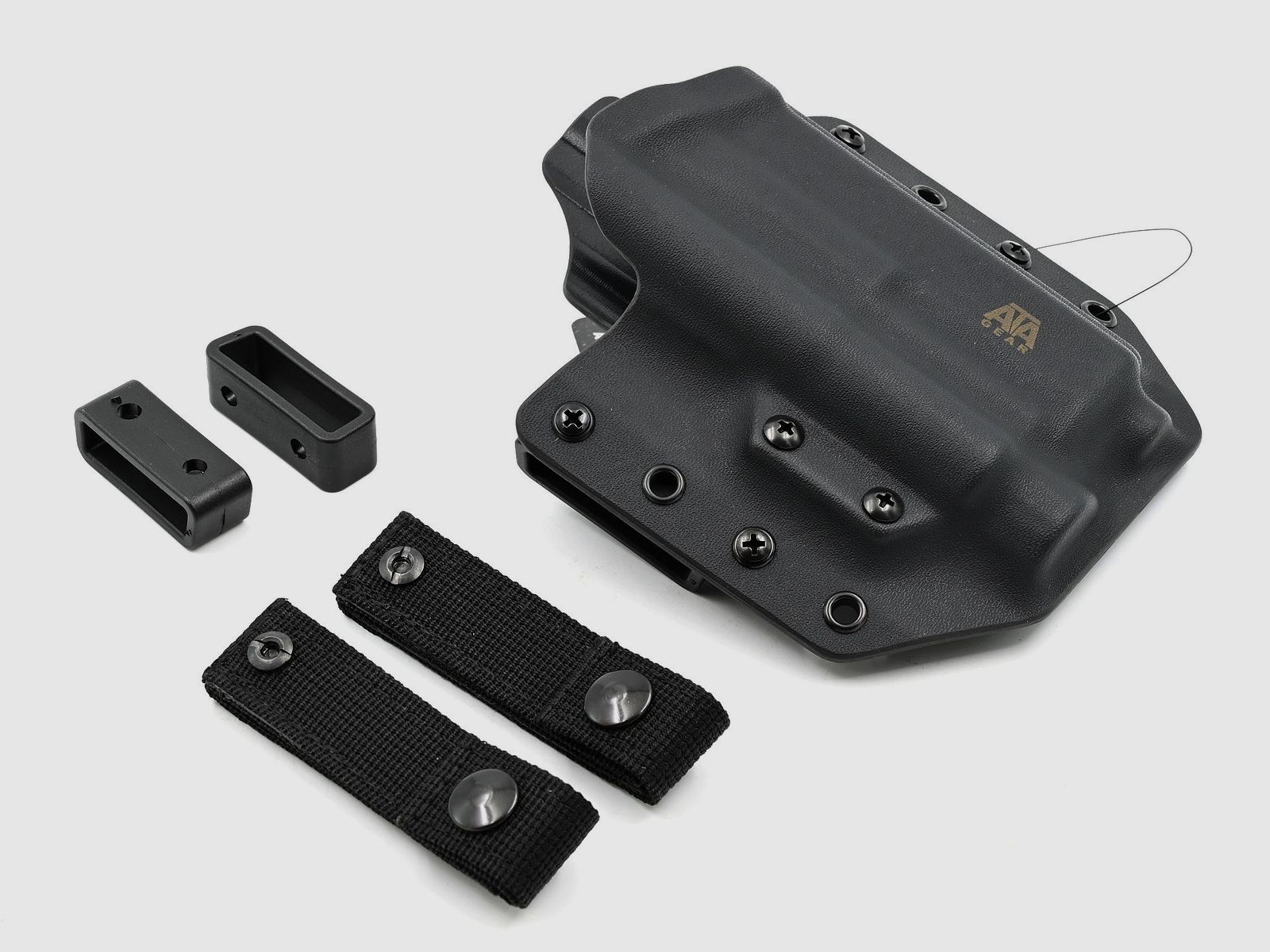 ATA Gear Ranger Holster, RH, Kydex "Zwart" voor Glock 17 met Olight PL-2 Valkyrie